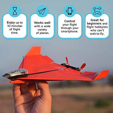 Imagem de POWERUP 4.0 Avião Controle Smartphone. RC & Autopiloto. STEM Kit DIY. Hobbystas, Pilotos
