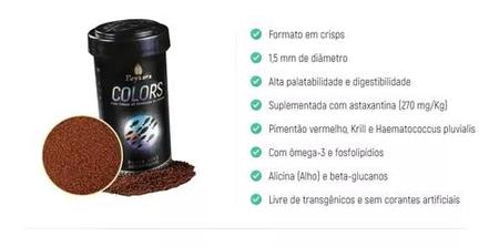 Imagem de Poytara Ração Para Peixes Black Line Colors 95g