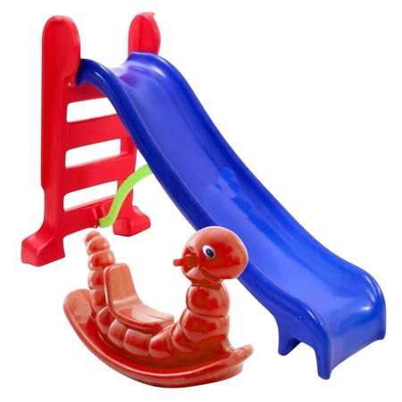 Escorregador Infantil Médio Vermelho - Cama Elástica RS