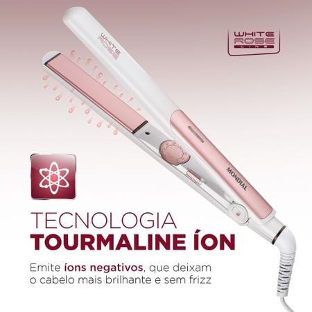 Imagem de Prancha Alisadora White Rose Mondial P-50 Tourmaline Bivolt