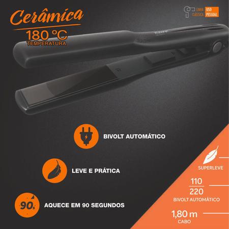 Imagem de Prancha Cerâmica 180ºc - Clássica Bivolt - Taiff