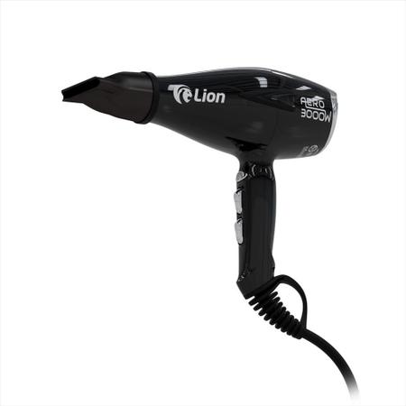 Imagem de Prancha Chapinha Cabelo Extreme Lizze 220v + Secador Cabelo Aero 3000w Lion Preto Flake 220v