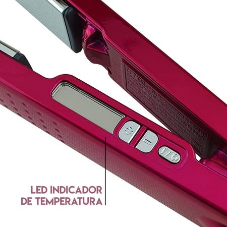 Imagem de Prancha/Chapinha Nano Titanium Babyliss Pro para progressiva/para alisar - ROSA 1 ¹/4 450ºF (230ºC) Original By Roger