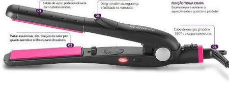 Imagem de Prancha De Cabelo Modeladora 230 Bivolt Eb016 Multilaser