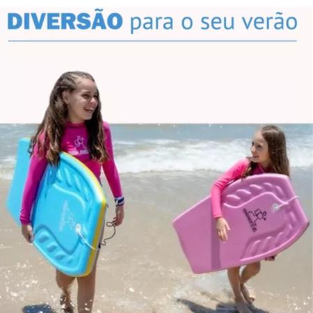 Imagem de Prancha Surf BodyBoard Radical Master C/Leash Diversão Praia - Infantil