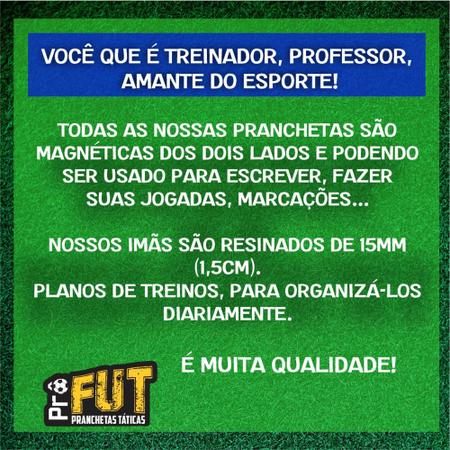 Imagem de Prancheta Tática de FUTSAL SETORES Magnética de ambos os lados de 20x30cm