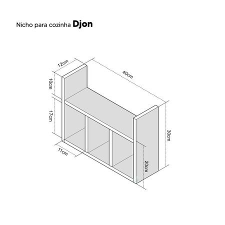 Imagem de Prateleira Decorativa Porta Papel para Banheiro 40cm Djon Preto
