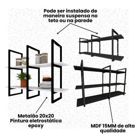 Imagem de Prateleira escritorio estante infantil Branco prateleira para sala pratileira estante de parede prateleira mdf prateleira industrial