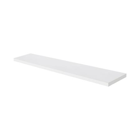 Imagem de Prateleira Estante Branco Mdf 10x60 cm Suporte Invisível