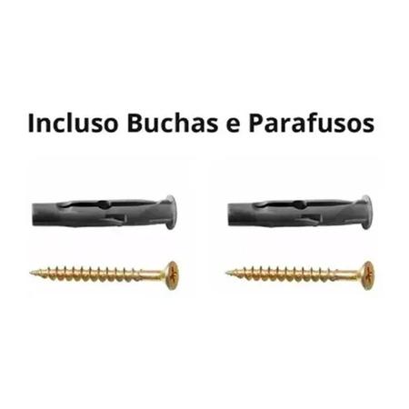 Imagem de Prateleira Nicho Ferro Multiuso Dupla 60Cm Preto