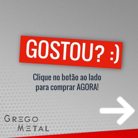 Prateleira Reta Em Vidro Kit 3 Peças Prátika 820Pk3 Grego - Grego Metal Imagem de Prateleira Reta Em Vidro Kit 3 Peças Prátika 820Pk3 Grego