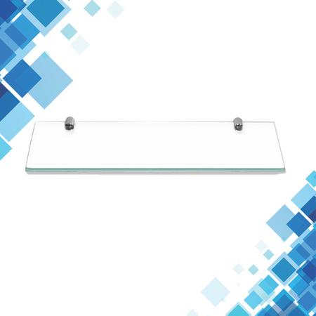Prateleira vidro porta shampoo 40 cm x 15 cm x 8 mm incolor - Perfecta Glass Imagem de Prateleira vidro porta shampoo 40 cm x 15 cm x 8 mm incolor