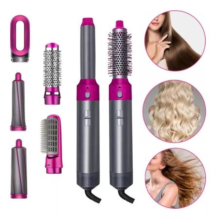 Praticidade No Dia A Dia: Escova 5 Em 1 Secador Cabelo - Dk Imagem de Praticidade No Dia A Dia: Escova 5 Em 1 Secador Cabelo