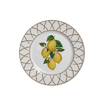 Imagem de Prato Avulso De Sobremesa Cerâmica Limão Siciliano 20,5cm - Alleanza