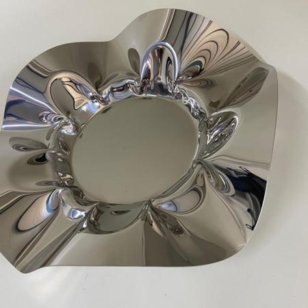 Imagem de Prato decorativo/Mesa Fiori Grande Inox  Riva