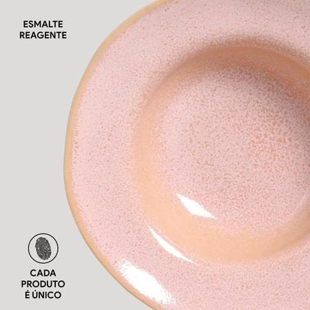 Imagem de Prato Entrada Sobremesa Cerâmica Orgânico Litchi 19cm - 1und