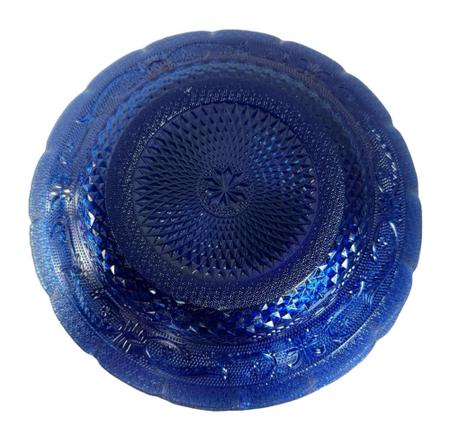 Imagem de Prato Fundo de Vidro Azul 22 cm (9") Caixa c/ 12 Pratos