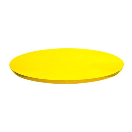 Imagem de Prato Giratório Centro De Mesa Laqueado Amarelo 80cm