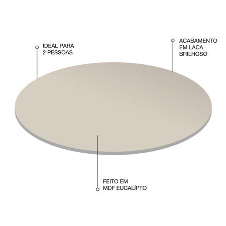 Imagem de Prato Giratório Para Servir Na Mesa 50 Cm - Off White