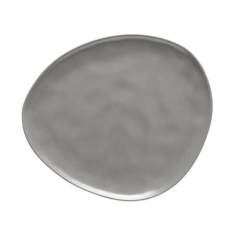 Imagem de Prato raso em cerâmica Copa&Cia Runas 32cm cimento