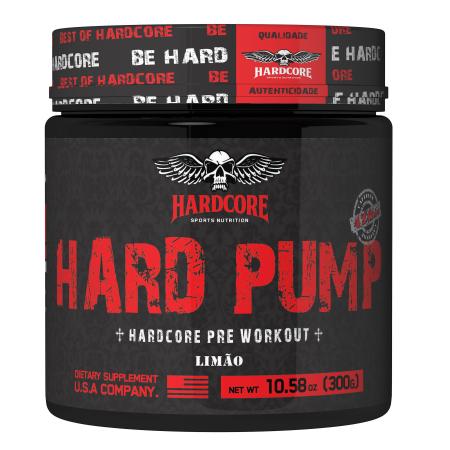 Imagem de Pre Treino Hard Pump 420mg Limão 300g - Hardcore Sport Nutrition
