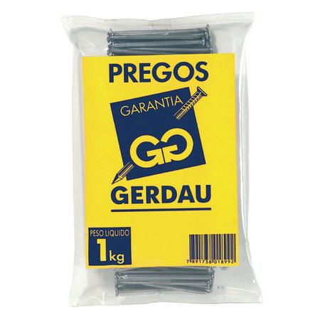Imagem de Prego Com Cabeça Gerdau Polido 1Kg