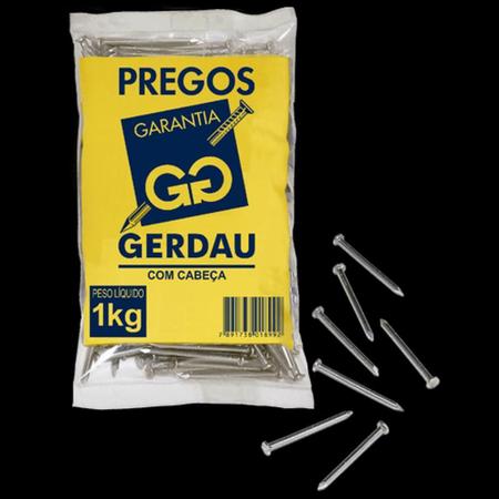 Imagem de Prego Polido com Cabeça 18x36 1kg - Gerdau