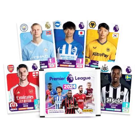 Imagem de Premier League 2024 Kit 500 Figurinhas Campeonato Inglês 24