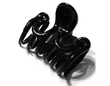 Prendedor Medio 7,0x5,0cm Preto De Acetato Musa Kalliopi Imagem de Prendedor Medio 7,0x5,0cm Preto De Acetato Musa Kalliopi
