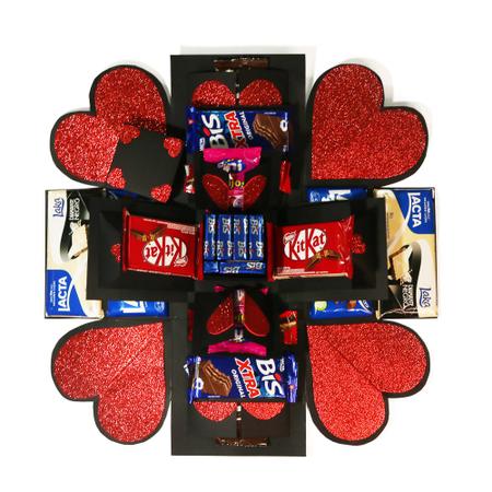 Imagem de Presente Caixa Explosão/Explosiva Versão Chocolate Casal, Namorado, Romantico