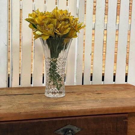 Imagem de Presente Dia das Mães Vaso Decorativo de Vidro para Flores Enfeite de Mesa Aparador