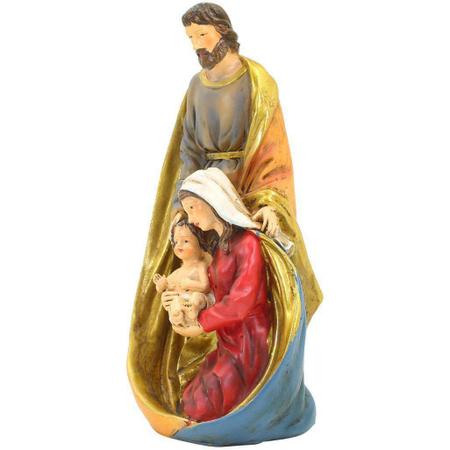 Imagem de Presépio Estátuas Em Resina Sagrada Família Jesus 19Cm