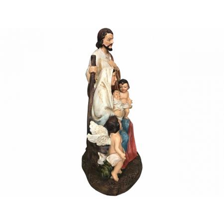 Imagem de Presépio sagrada família 18,5 cm 01 peça - resina importada
