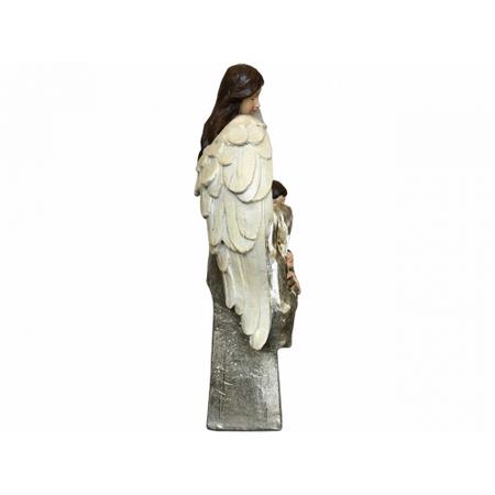Imagem de Presépio sagrada família 37cm com anjo resina importada