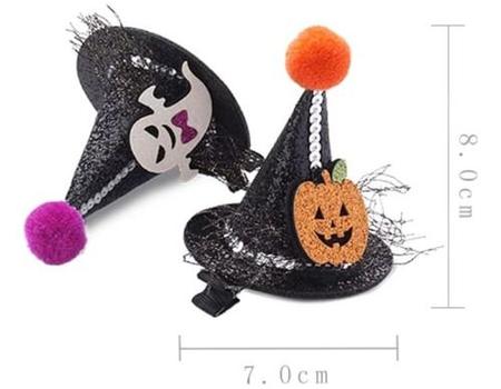 minkissy 10 Pcs Grampo Cocar De Dia Das Bruxas Menina Presilhas De Cabelo  Halloween Infantil Chapéu De Dia Das Bruxas Infantil Favor De Festa De  Halloween Bebê Chapéu De Bruxa Fofa Ferro