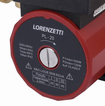 Imagem de Pressurizador Lorenzetti Pl20 20mca 350w 220v - PL20220