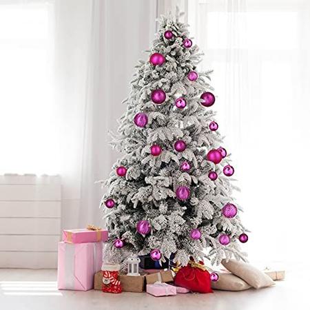 Árvore de Natal Rosa e prata  Árvore de natal rosa, Enfeites de natal rosa,  Arvore de natal rosa