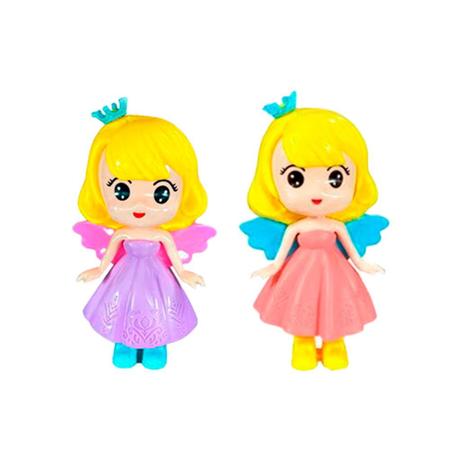 Imagem de Princesas com Chapéu - 12 Mini Princesas c/ Chapéus Variados