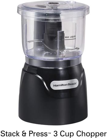 Imagem de Processador de Alimentos e Triturador de Legumes Hamilton Beach Mini, 350W, Preto