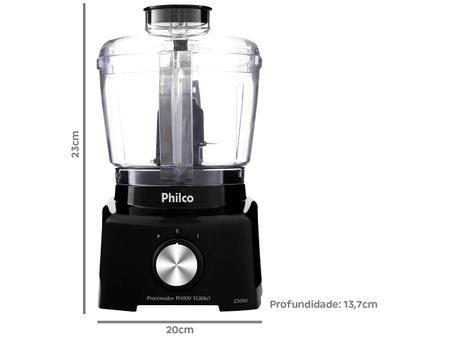 Imagem de Processador de Alimentos Philco 3 em 1 PH900 - 1 Velocidade + Pulsar 250W
