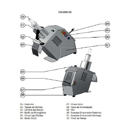 Imagem de Processador de Alimentos Skymsen Inox PAIE-S-N