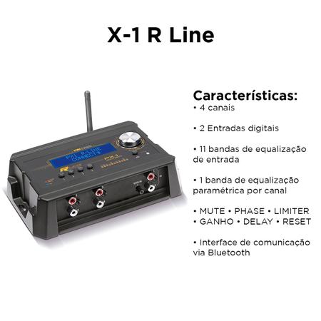 CROSSOVER PROCESSADOR EXPERT X8 AIR com controle via celular BLUETOOH