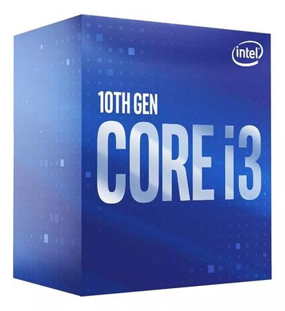 Imagem de Processador Intel Core i3-10100F 6MB Cache 4.3GHz 10 Geração