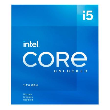 Imagem de Processador Intel Core i5-11600KF 11ª Geração, 3.9 GHz (4.9GHz Turbo), Cache 12MB, Hexa Core, 16 Threads, LGA1200 - BX8070811600KF