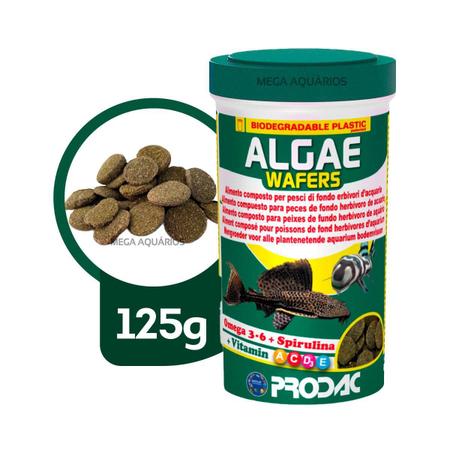 Imagem de Prodac Algae Wafers 125G Ração Peixe Fundo Herbívoros