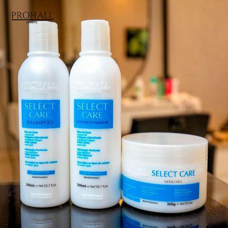 Imagem de Progressiva Select One 1l + Kit Select Care Shampoo + Condicionador + Máscara 300g