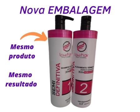 Escova Progressiva 1L Blindagem Líquida Hidratante & Emoliente - Lows Hair  - Progressiva para Cabelo - Magazine Luiza