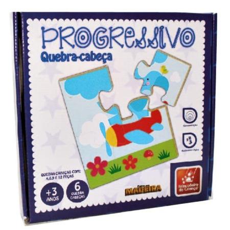 Quebra-cabeça Progressivo Educativo - Brincadeira de Criança