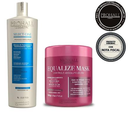 Prohall Select One 1l + Mascara Pos Quimica Controle Do Ph Imagem de Prohall Select One 1l + Mascara Pos Quimica Controle Do Ph