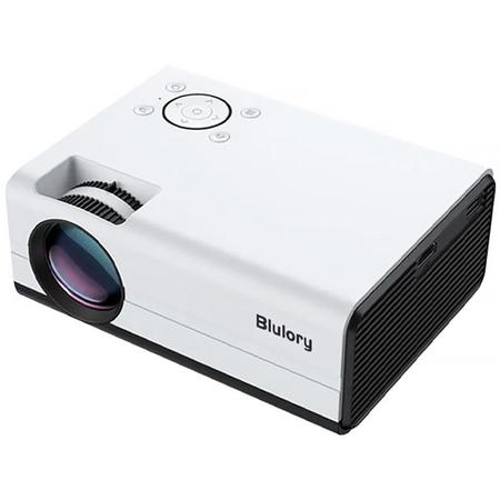 Imagem de Projetor Blulory T1 de 1.200 Lumens com HDMI e USB Bivolt - Branco/Preto